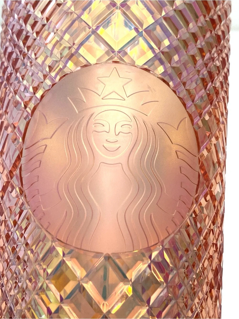 Starbucks 2021 Winter Holiday Rose Gold Jeweled Venti Tumbler
